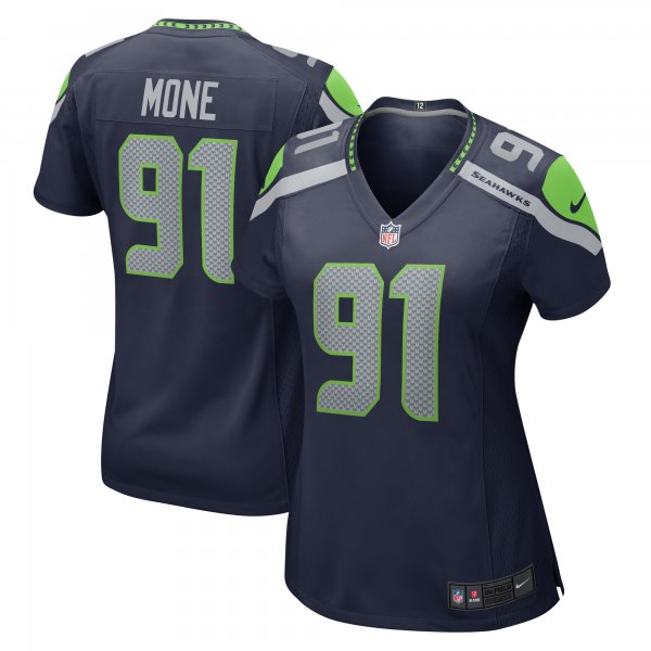 Women's Seattle Seahawks Bryan Mone Nike College Navy  Game Jersey