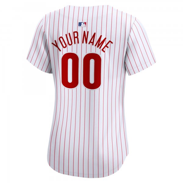 Women's Philadelphia Phillies Nike White Home Limited Custom Jersey