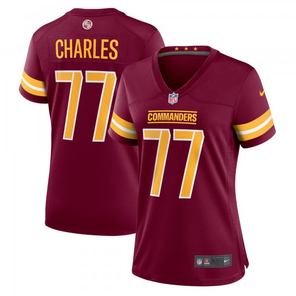 Women's Washington Commanders Saahdiq Charles Nike  Burgundy  Game Jersey