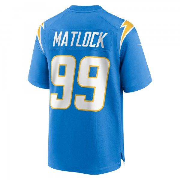 Men's Los Angeles Chargers Scott Matlock Nike Powder Blue Team Game Jersey