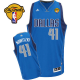 Men's Dallas Mavericks 2011 Finals Patch #41 Dirk Nowitzki Revolution 30 Blue Stitched NBA Jersey