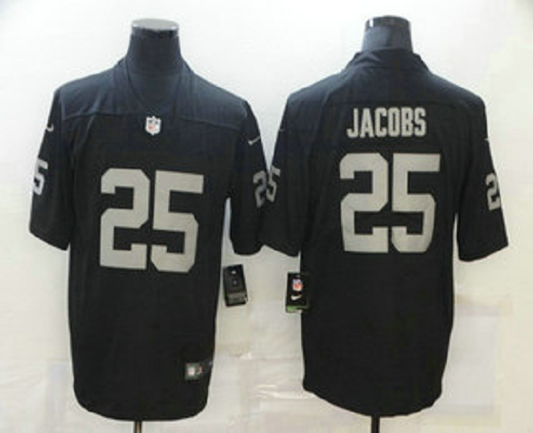 Men's Las Vegas Raiders #25 Josh Jacobs Black 2017 Vapor Untouchable Stitched NFL Nike Limited Jersey