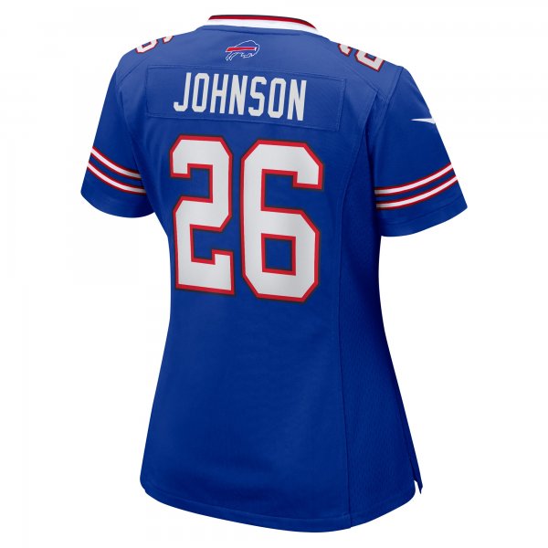 Women's Buffalo Bills Ty Johnson Nike  Royal Team Game Jersey