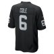 Men's Las Vegas Raiders AJ Cole Nike Black Game Jersey