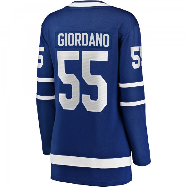 Women's Toronto Maple Leafs Mark Giordano Fanatics Blue Home Breakaway Player Jersey