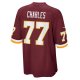 Men's Nike Saahdiq Charles Washington Football Team Burgundy Game Player Jersey