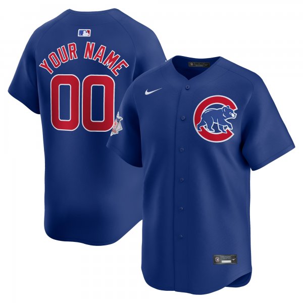 Men's Chicago Cubs  Nike Royal  Alternate Limited Custom Jersey