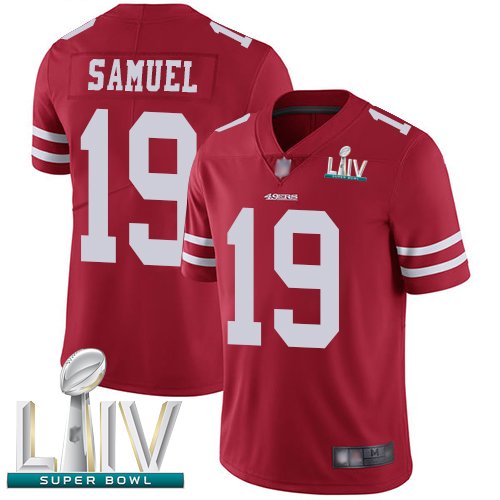 San Francisco 49ers #19 Deebo Samuel Red Team Color Super Bowl LIV Bound Youth Stitched NFL Vapor Untouchable Limited Jersey