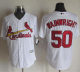 St. Louis Cardinals #50 Adam Wainwright White New Cool Base Stitched MLB Jersey