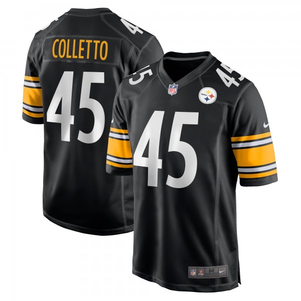 Men's Pittsburgh Steelers Jack Colletto Nike  Black  Game Jersey