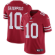 Nike San Francisco 49ers #10 Jimmy Garoppolo Red Team Color Men's Stitched NFL Vapor Untouchable Limited Jersey