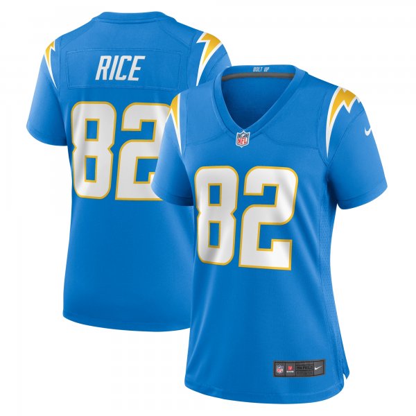 Women's Los Angeles Chargers Brenden Rice Nike  Powder Blue  Game Jersey