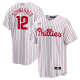 Men's Philadelphia Phillies #12 Kyle Schwarber Nike White Player MLB Jersey