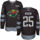 Minnesota Wild #25 Jonas Brodin Black 1917-2017 100th Anniversary Stitched NHL Jersey