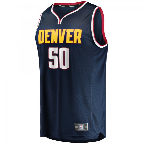 Men's Denver Nuggets Aaron Gordon Fanatics Navy 2020/21 Fast Break Road Replica Jersey - Icon Edition