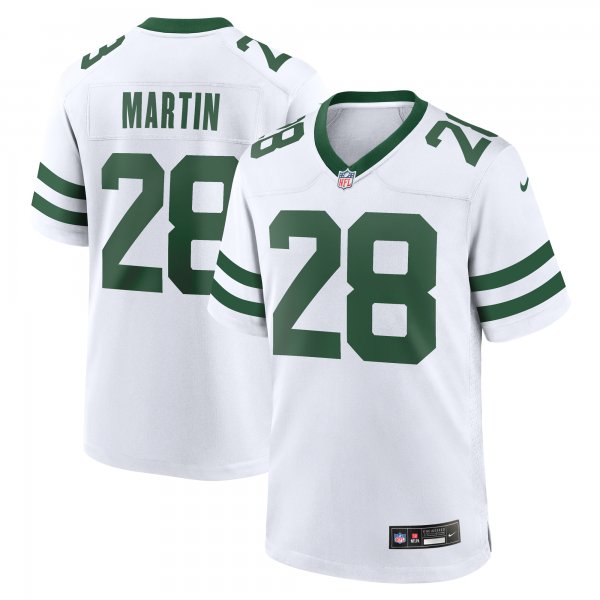 Men's New York Jets #28 Curtis Martin Nike White Legacy Retired Player Limited Jersey