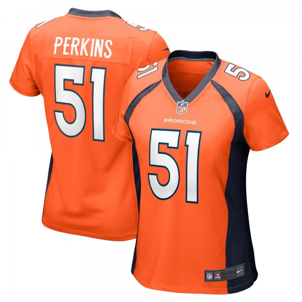 Women's Denver Broncos Ronnie Perkins Nike  Orange  Game Jersey