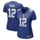 Women's New York Giants Davis Webb Nike Royal Game Player Jersey