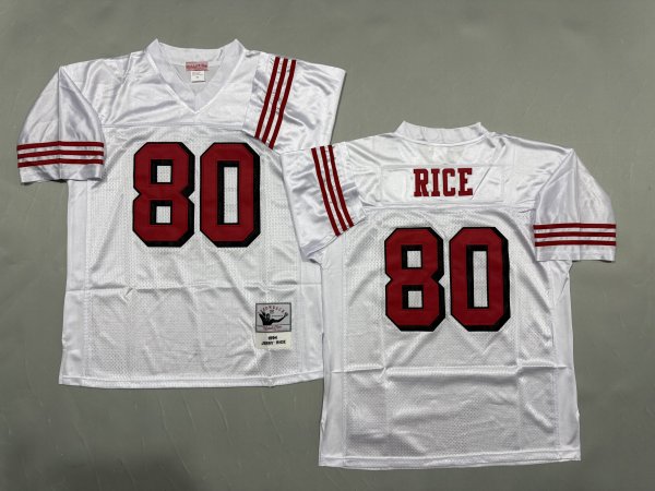 Men's #80 Jerry Rice San Francisco 49ers White Jersey