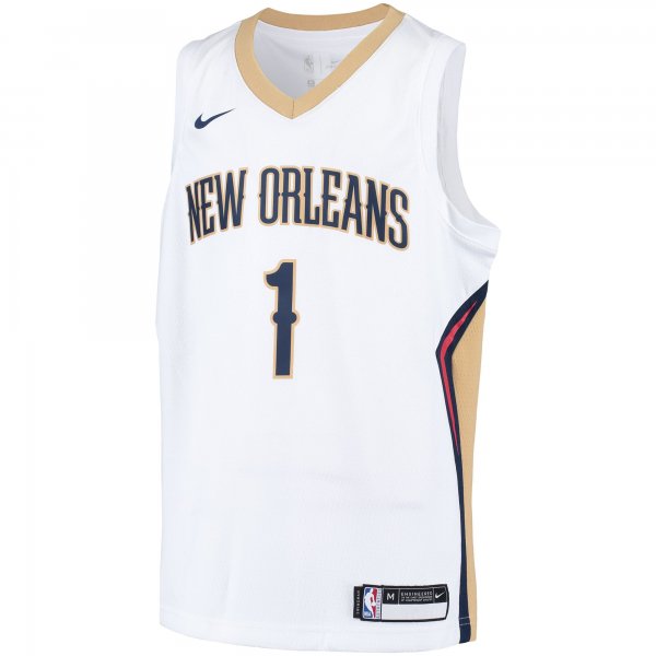 Youth New Orleans Pelicans Zion Williamson Nike White Swingman Player Jersey - Association Edition