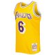 Men's Los Angeles Lakers Eddie Jones Mitchell & Ness Gold 1996/97 Hardwood Classics Swingman Jersey