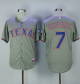 Texas Rangers #7 Ivan Rodriguez Grey Cool Base Stitched MLB Jersey