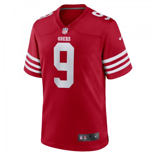 Men's San Francisco 49ers Brayden Willis Nike Scarlet Team Game Jersey