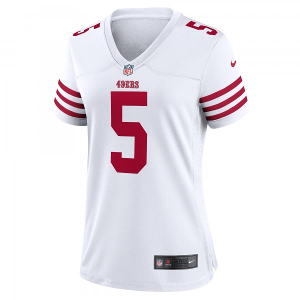 Women's San Francisco 49ers Trey Lance Nike White Player Jersey