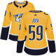 Adidas Nashville Predators #59 Roman Josi Yellow Home Women's Stitched NHL Jersey