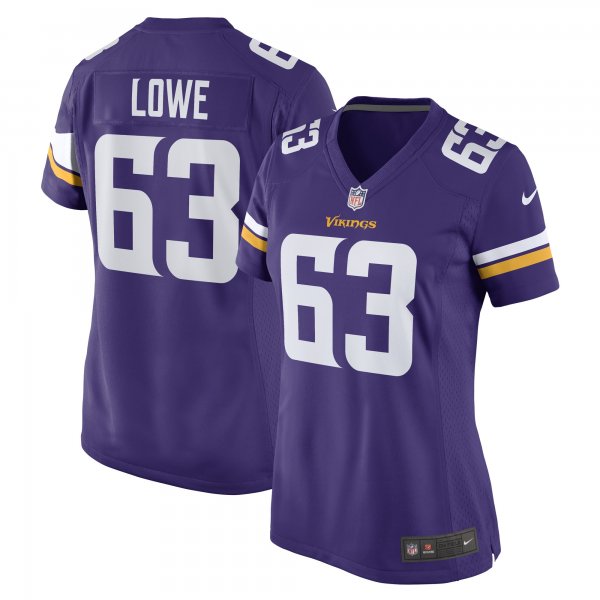 Women's Minnesota Vikings Vederian Lowe Nike Purple Game Player Jersey