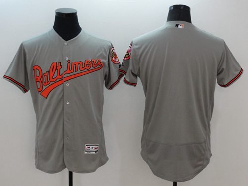 Baltimore Orioles Blank Grey Flexbase Collection Stitched MLB Jersey