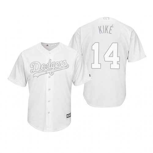 Men's Los Angeles Dodgers Enrique Hernandez Kike White 2019 Players Weekend MLB Jersey