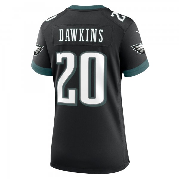 Women's Philadelphia Eagles Brian Dawkins Nike Black Alternate Game Jersey