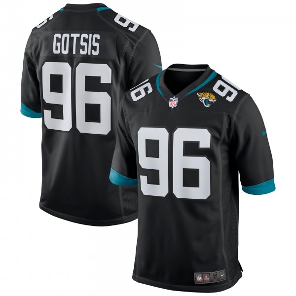 Men's Jacksonville Jaguars Adam Gotsis Nike Black Game Jersey