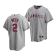 Men's Los Angeles Angels #2 Zach Neto 2022 MLB Draft Jersey Gray Road