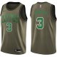 Men's Nike Boston Celtics #3 Dennis Johnson Green Salute to Service Swingman NBA Jersey