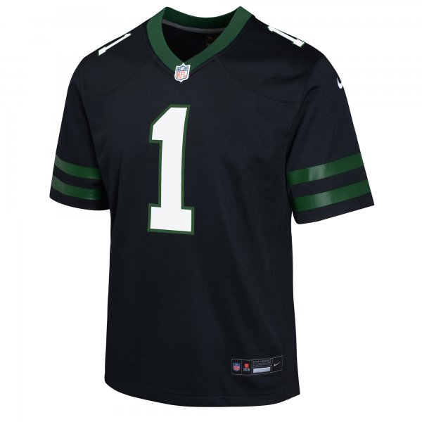 Youth New York Jets Ahmad Sauce Gardner Nike Legacy Black Alternate Game Jersey