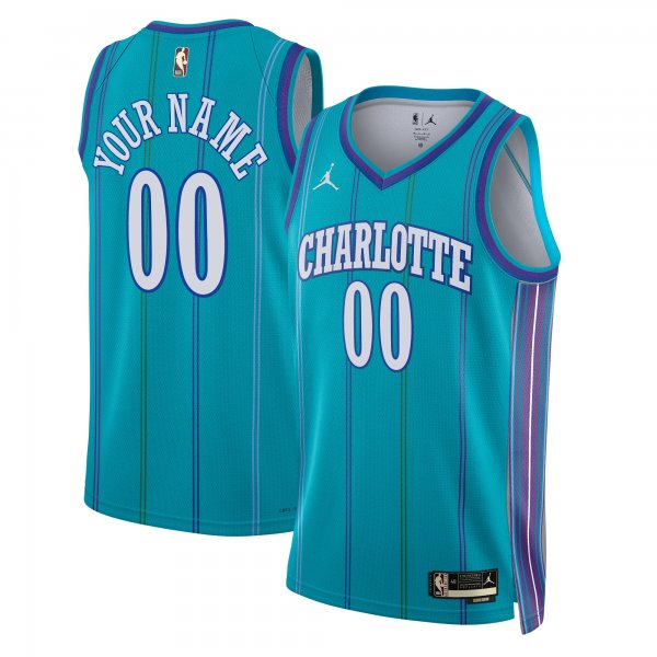 Unisex Charlotte Hornets Jordan Brand Teal 2023/24 Custom Swingman Jersey - Classic Edition