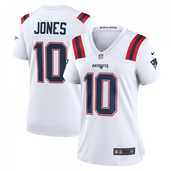 Women's New England Patriots Mac Jones Nike White Game Jersey