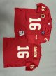 Men's Kansas City Chiefs #16 Len Dawson Red Mitchell & Ness Jersey