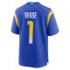 Men's Los Angeles Rams Jared Verse Nike Royal 2024 NFL Draft First Round Pick Player Game Jersey