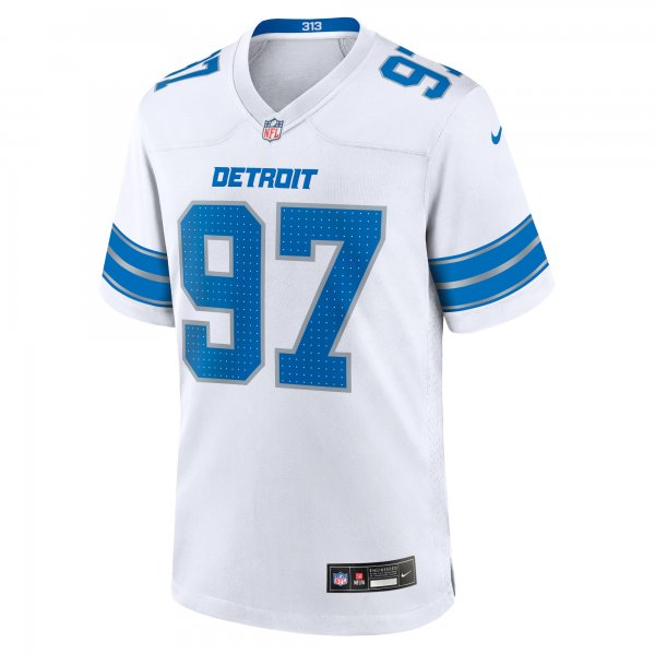 Men's Detroit Lions Aidan Hutchinson Nike White Game Jersey