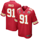 Derrick Nnadi #91 Kansas City Chiefs Super Bowl LVII Champions 3 Stars Men's Game Red NFL Jersey