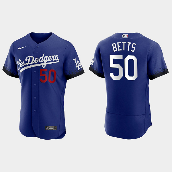 Mookie Betts Los Angeles Dodgers 2021 City Connect Jersey - Royal