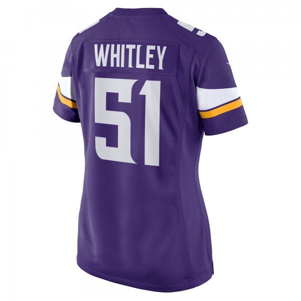 Women's Minnesota Vikings Benton Whitley Nike Purple Home Game Player Jersey