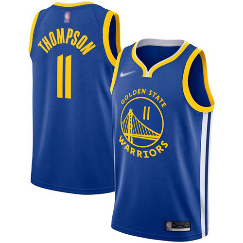 Golden State Warriors #11 Klay Thompson Blue NBA Swingman Icon Edition 2019/2020 Jersey