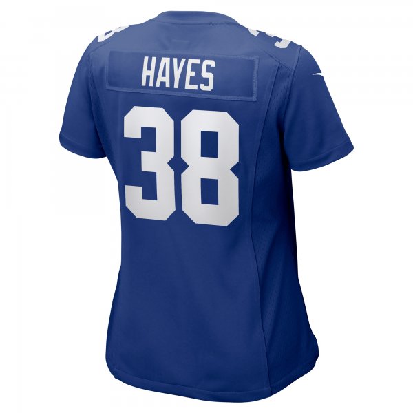 Women's New York Giants Kaleb Hayes Nike  Royal  Game Jersey