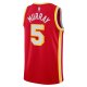 Unisex Atlanta Hawks Dejounte Murray Nike Red Swingman Jersey - Icon Edition