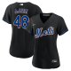 Women's New York Mets Jacob deGrom Nike Black 2022 Alternate Replica Player Jersey