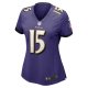 Women's Baltimore Ravens Nelson Agholor Nike Purple Game Jersey